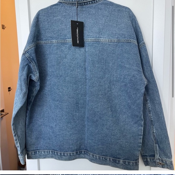 Oversized pretty little thing jean jacket - Picture 3 of 4
